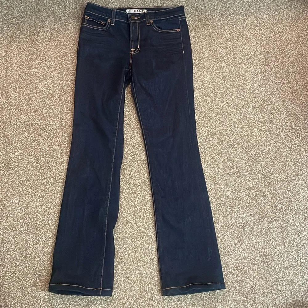 J Brand Mid Rise Straight Leg Jeans - Picture 2 of 7